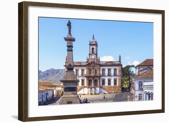 Tiradentes Plaza and Da Inconfidencia Museum-Gabrielle and Michel Therin-Weise-Framed Photographic Print