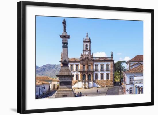 Tiradentes Plaza and Da Inconfidencia Museum-Gabrielle and Michel Therin-Weise-Framed Photographic Print