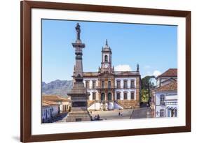 Tiradentes Plaza and Da Inconfidencia Museum-Gabrielle and Michel Therin-Weise-Framed Photographic Print