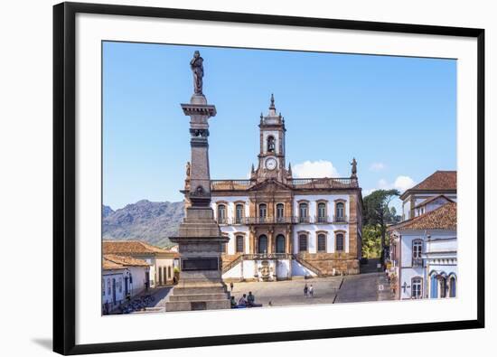 Tiradentes Plaza and Da Inconfidencia Museum-Gabrielle and Michel Therin-Weise-Framed Photographic Print