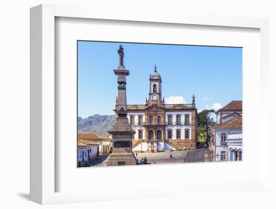 Tiradentes Plaza and Da Inconfidencia Museum-Gabrielle and Michel Therin-Weise-Framed Photographic Print