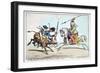 Tirailleur Francais Et Chevau Leger De L'Armee Du Pacha De Rhodes-James Gillray-Framed Giclee Print