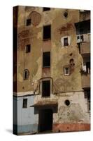 Tirana. Facade of House-null-Stretched Canvas