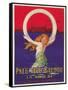 Tire Advertisement with Mermaid-null-Framed Stretched Canvas