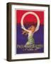 Tire Advertisement with Mermaid-null-Framed Art Print