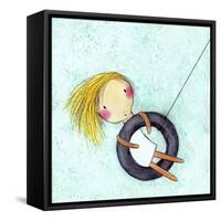 Tire Swing-Carla Sonheim-Framed Stretched Canvas