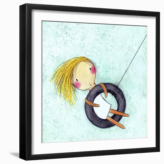 Tire Swing-Carla Sonheim-Framed Art Print