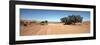 Tire Tracks in an Arid Landscape, Sossusvlei, Namib Desert, Namibia-null-Framed Photographic Print