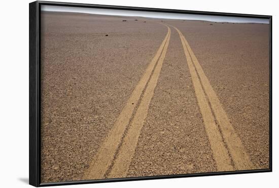 Tire Tracks on the Skeleton Coast-Paul Souders-Framed Photographic Print