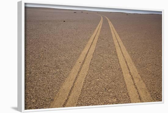 Tire Tracks on the Skeleton Coast-Paul Souders-Framed Photographic Print