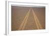 Tire Tracks on the Skeleton Coast-Paul Souders-Framed Photographic Print