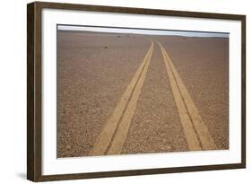 Tire Tracks on the Skeleton Coast-Paul Souders-Framed Photographic Print