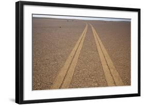 Tire Tracks on the Skeleton Coast-Paul Souders-Framed Photographic Print