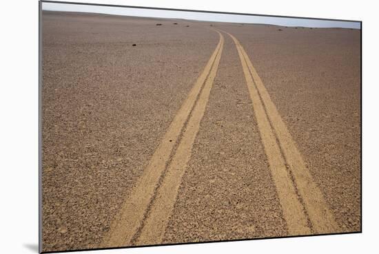 Tire Tracks on the Skeleton Coast-Paul Souders-Mounted Photographic Print