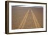 Tire Tracks on the Skeleton Coast-Paul Souders-Framed Photographic Print