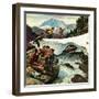 "Tired Hiker", April 15, 1950-John Clymer-Framed Giclee Print