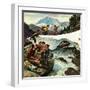 "Tired Hiker", April 15, 1950-John Clymer-Framed Giclee Print