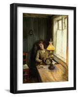 Tired-Christian Krohg-Framed Giclee Print