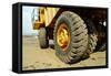 Tires on Construction Vehicle-Chris Henderson-Framed Stretched Canvas