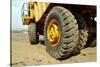 Tires on Construction Vehicle-Chris Henderson-Stretched Canvas