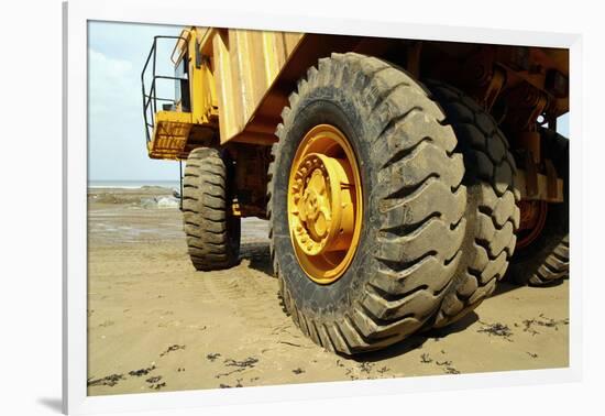 Tires on Construction Vehicle-Chris Henderson-Framed Photographic Print