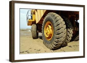 Tires on Construction Vehicle-Chris Henderson-Framed Photographic Print