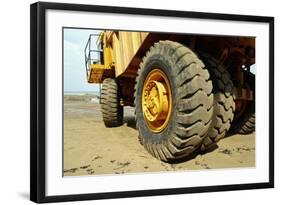 Tires on Construction Vehicle-Chris Henderson-Framed Photographic Print