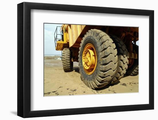 Tires on Construction Vehicle-Chris Henderson-Framed Photographic Print