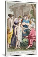 Tiresias Prophesies, Book III, Illustration from Ovid's Metamorphoses, Florence, 1832-Luigi Ademollo-Mounted Giclee Print