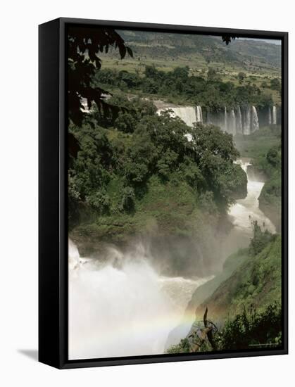 Tis Isat Falls on the Blue Nile, Ethiopia, Africa-Sybil Sassoon-Framed Stretched Canvas