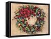 Tis The Season Wreath-Barbara Mock-Framed Stretched Canvas