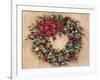 Tis The Season Wreath-Barbara Mock-Framed Giclee Print