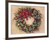 Tis The Season Wreath-Barbara Mock-Framed Giclee Print