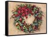 Tis The Season Wreath-Barbara Mock-Framed Stretched Canvas