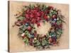 Tis The Season Wreath-Barbara Mock-Stretched Canvas