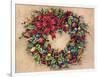 Tis The Season Wreath-Barbara Mock-Framed Giclee Print