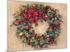 Tis The Season Wreath-Barbara Mock-Mounted Giclee Print