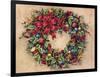 Tis The Season Wreath-Barbara Mock-Framed Giclee Print