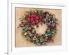 Tis The Season Wreath-Barbara Mock-Framed Premium Giclee Print
