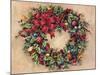 Tis The Season Wreath-Barbara Mock-Mounted Premium Giclee Print