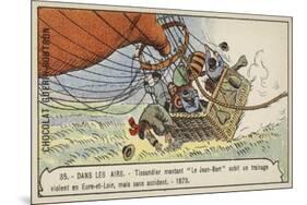 Tissandier's Balloon Le Jean Bart Experiences a Violent Landing in Eure-Et-Loir, 1873-null-Mounted Giclee Print