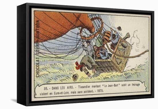 Tissandier's Balloon Le Jean Bart Experiences a Violent Landing in Eure-Et-Loir, 1873-null-Framed Stretched Canvas