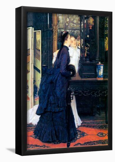 Tissot Young Women with Japanese Goods Art Print Poster-null-Framed Poster