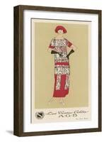 Tissus Dress by Agb-null-Framed Art Print