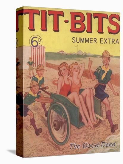 Tit-bits, Boy Scouts Holiday Beaches Magazine, UK, 1930-null-Stretched Canvas