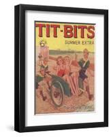 Tit-bits, Boy Scouts Holiday Beaches Magazine, UK, 1930-null-Framed Premium Giclee Print