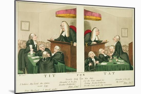 Tit for Tat, or Every Dog Has His Day, Published by Thomas Mclean, London, 1827-null-Mounted Giclee Print