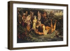 Titania and Bottom, from a Midsummer Night's Dream-John Anster Fitzgerald-Framed Giclee Print