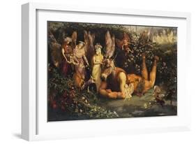 Titania and Bottom, from a Midsummer Night's Dream-John Anster Fitzgerald-Framed Giclee Print