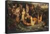 Titania and Bottom, from a Midsummer Night's Dream-John Anster Fitzgerald-Framed Stretched Canvas